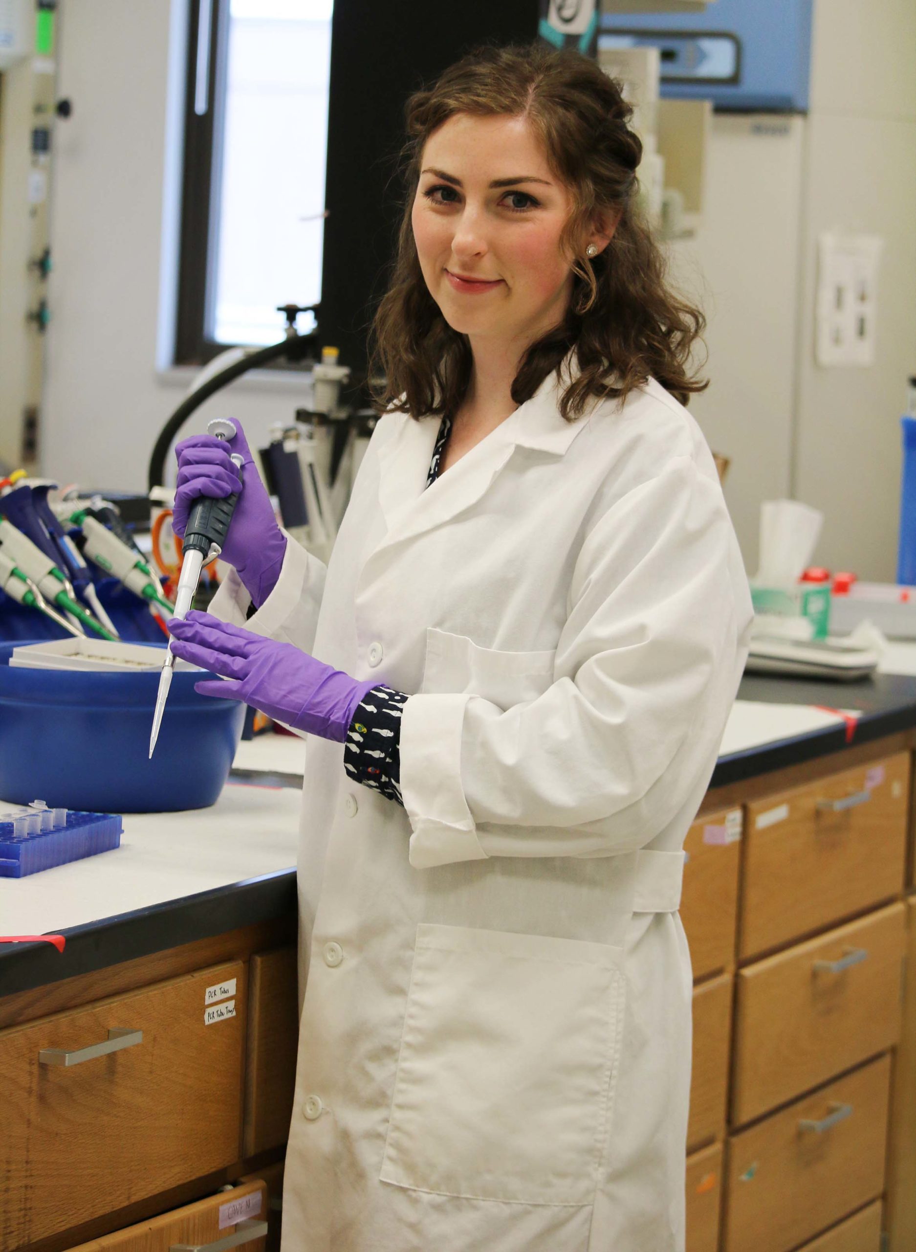 Portrait of Olivia Smith in the lab